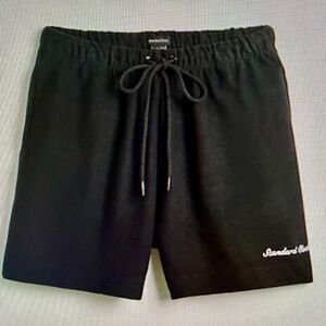 Standard Cloth Foundation Reverse Cotton Terry Short in Black